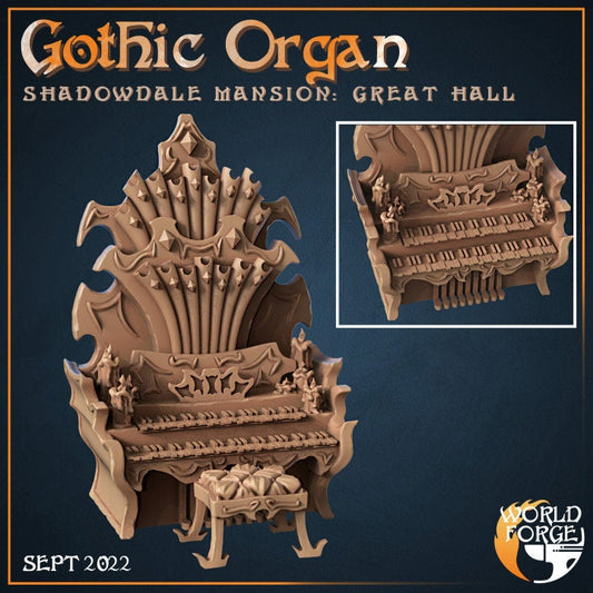 Organ - The Great Hall: Shadowdale Mansion - Unpainted Miniature