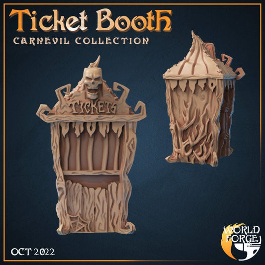 Spooky Ticket Booth - CarnEvil Collection - Unpainted Miniature