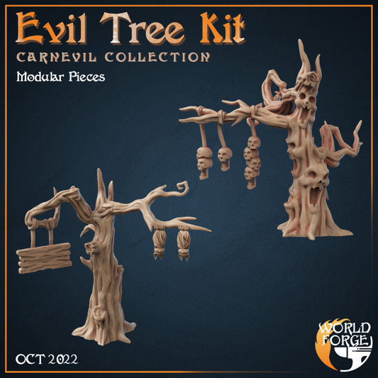 Evil Trees - 2 Poses - CarnEvil Collection - Unpainted Miniature