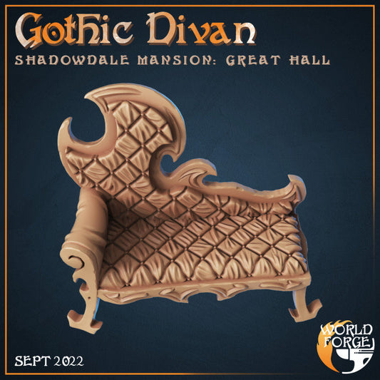 Divan - The Great Hall: Shadowdale Mansion - Unpainted Miniature