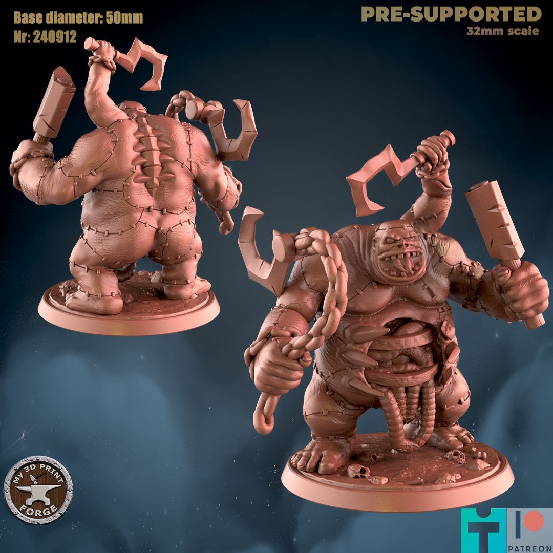 Flesh Abomination - 2 Poses - Unpainted Miniature