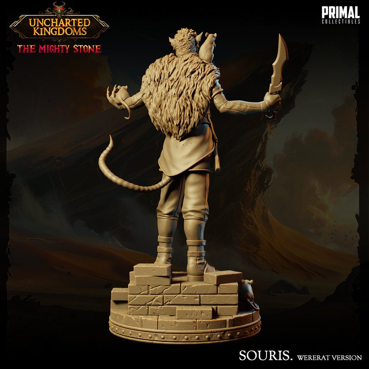 Souris - Wererat - Uncharted Kingdoms - Unpainted Miniature