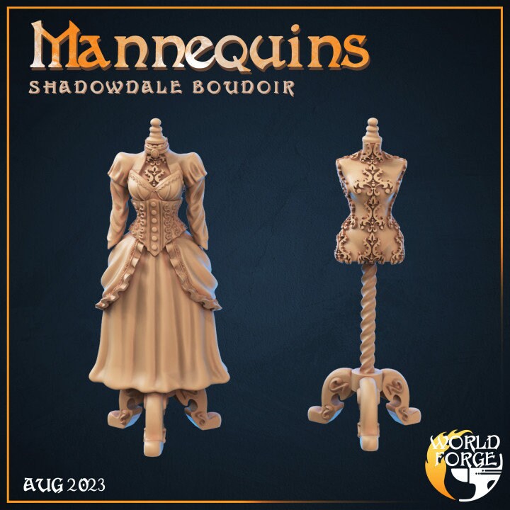 Mannequins - Shadowdale Boudoir Collection - Unpainted Miniature