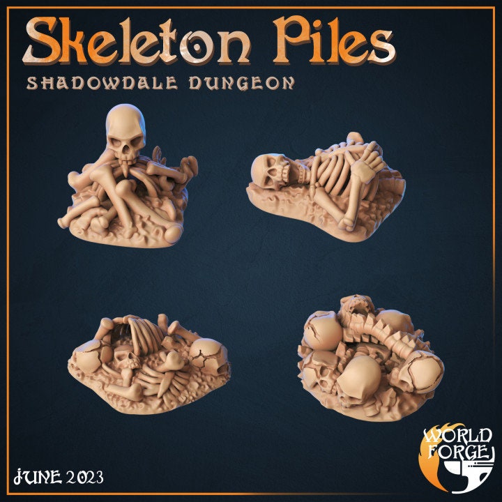 Skeleton Piles - Shadowdale Dungeon Collection - Unpainted Miniature