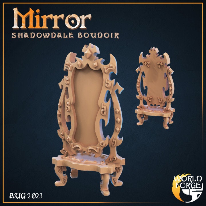 Bedroom Furniture Set - Shadowdale Boudoir Collection - Unpainted Miniature