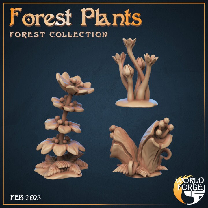 Forest Plants - Forest Collection - Unpainted Miniature