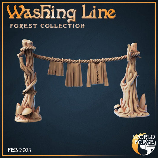 Washing Line - Forest Collection - Unpainted Miniature