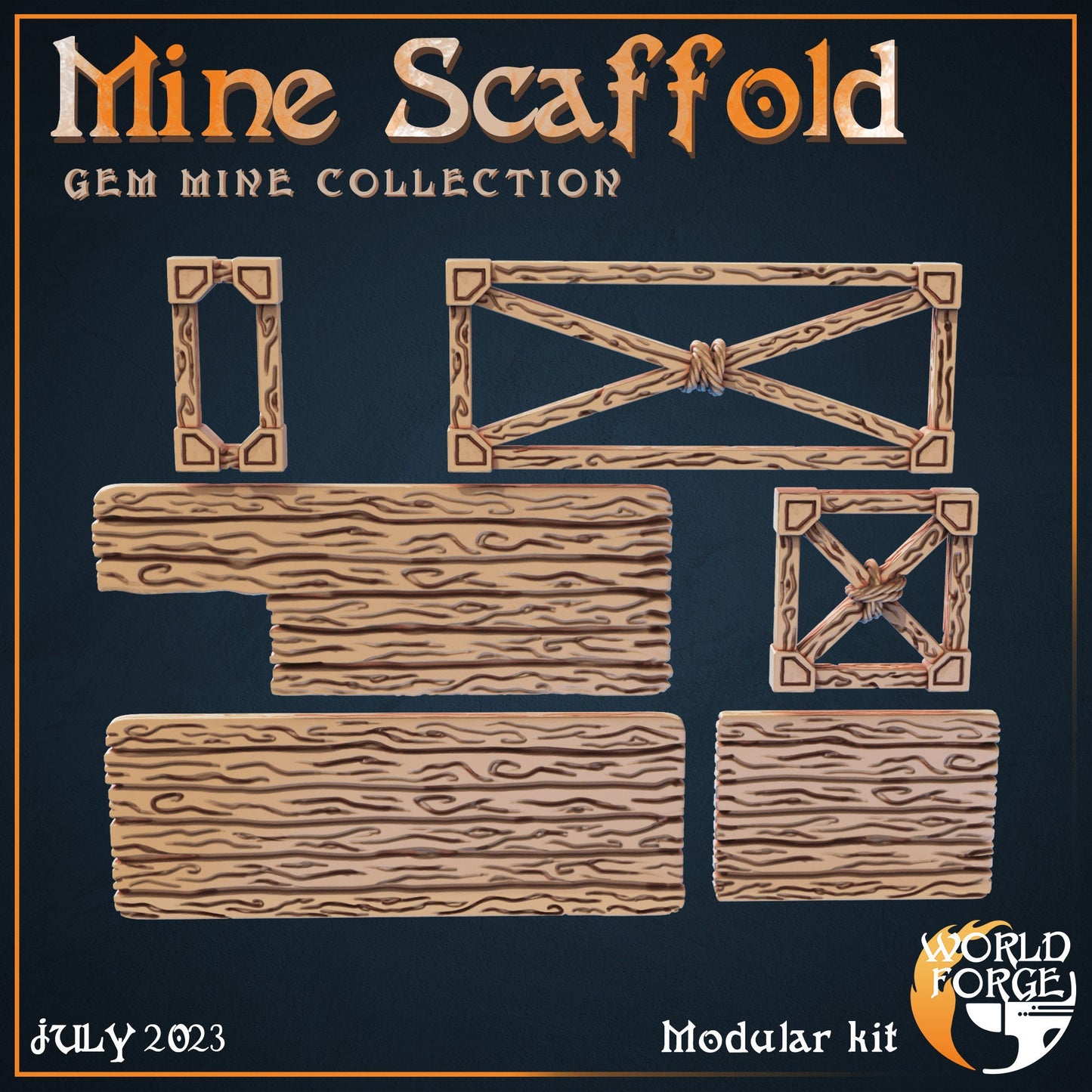 Mine Scaffolding - Dwarven Gem Mine Collection - Unpainted Miniature