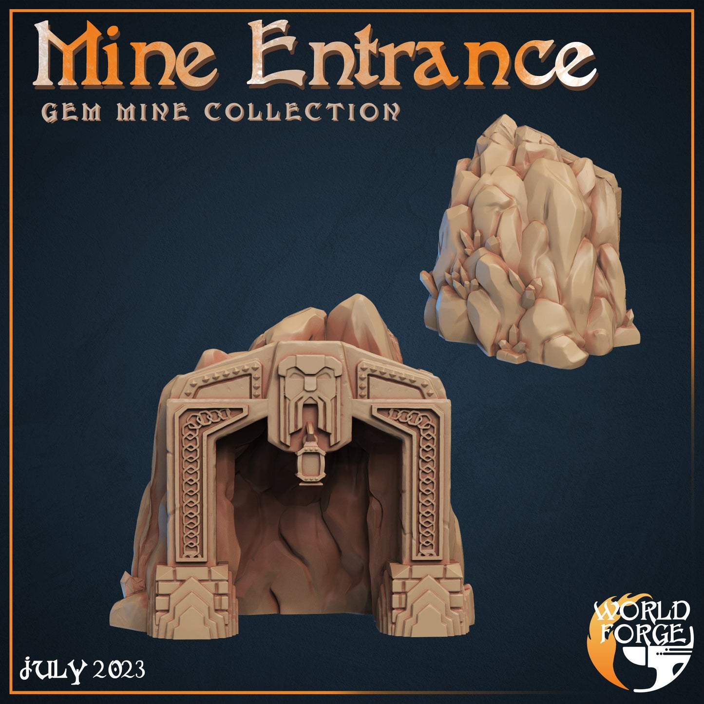 Mine Entrance - Dwarven Gem Mine Collection - Unpainted Miniature