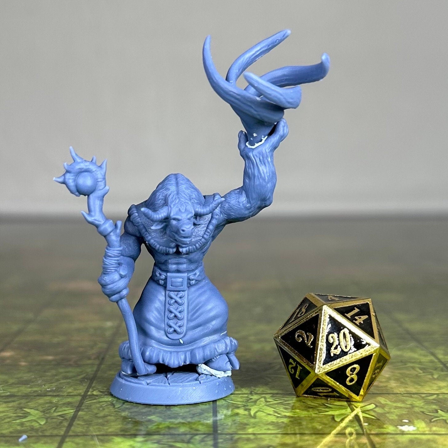 Minotaur Druid - Casting - Unpainted Miniature