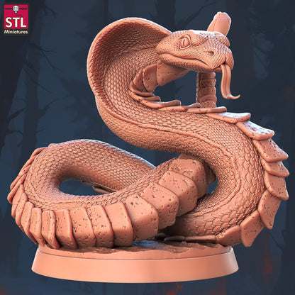 Giant Snakes - Unpainted Miniature