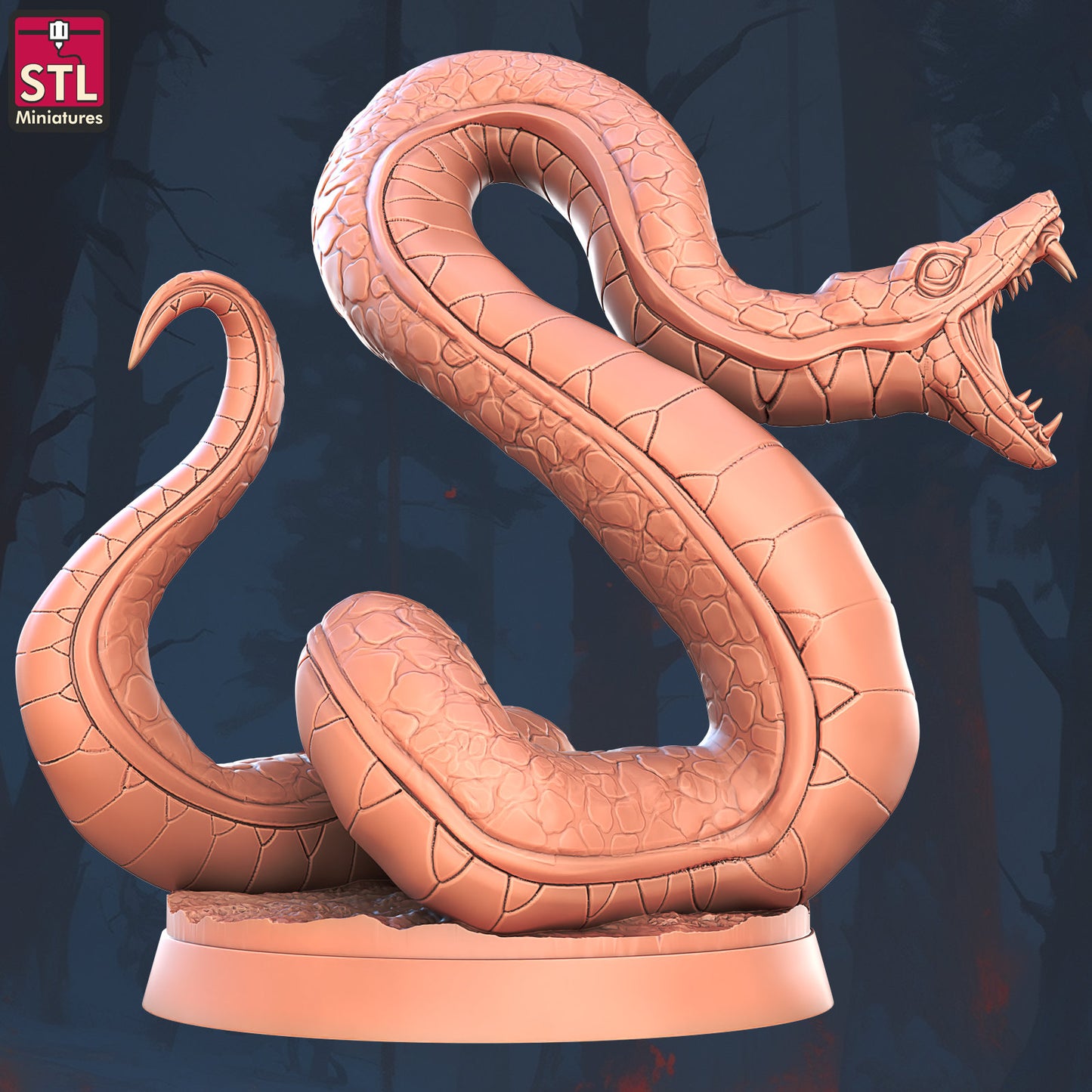 Giant Snakes - Unpainted Miniature