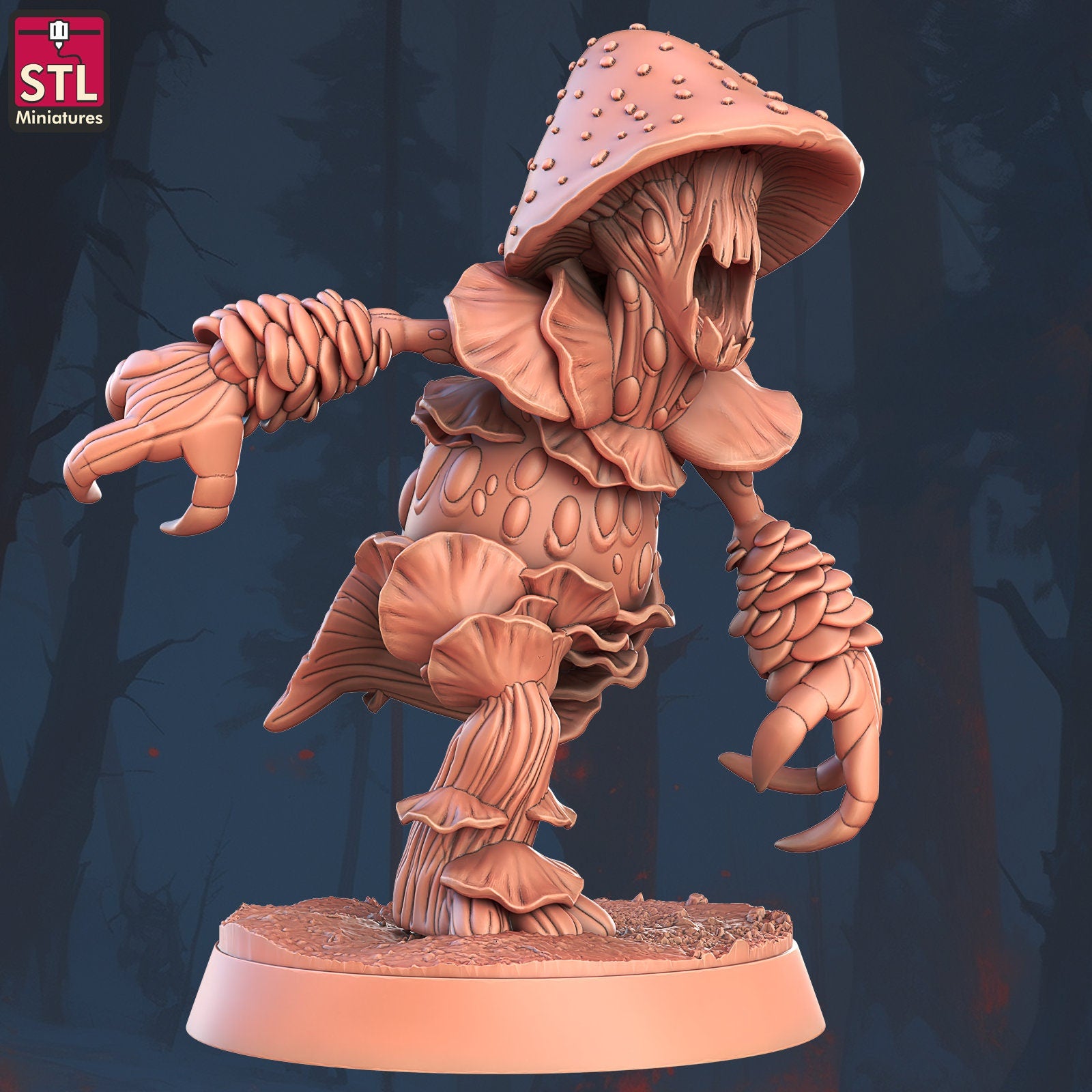 Violent Fungus - Mushrooms - Unpainted Miniature