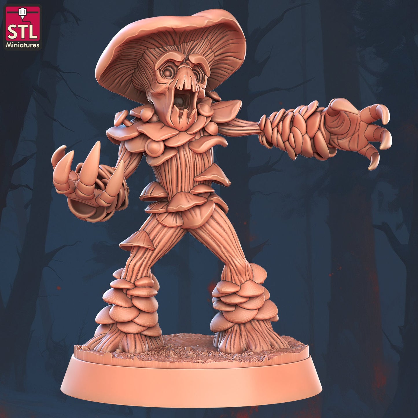 Violent Fungus - Mushrooms - Unpainted Miniature