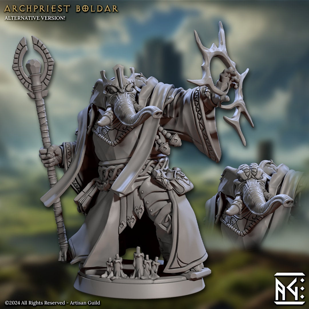 Archpriest Boldar - Ivory Sentinels - Unpainted Miniature