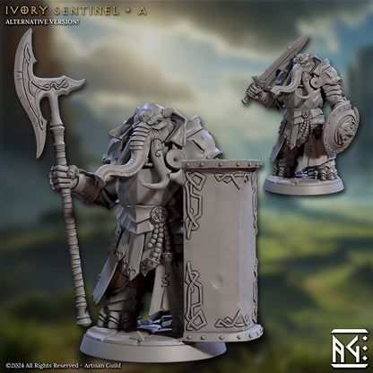 Ivory Sentinels - Pose A - Unpainted Miniature