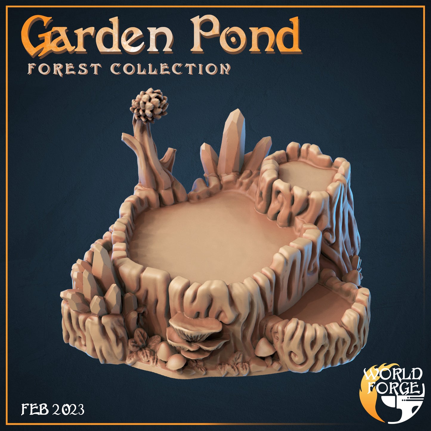 Garden Pond - Magical Forest Collection - Unpainted Miniature