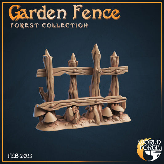 Garden Fence - Magical Forest Collection - Unpainted Miniature