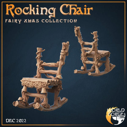 Rocking Chair - Fairy Christmas Collection - Unpainted Miniature