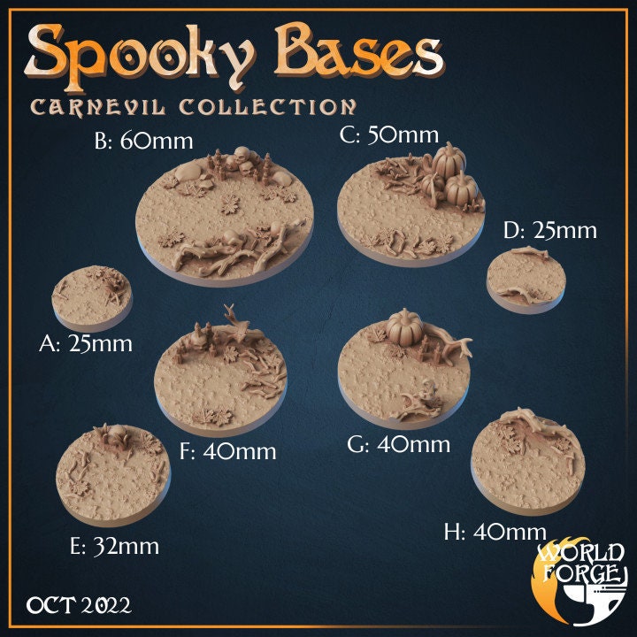 Spooky Bases - Carnevil Collection - Unpainted Miniature