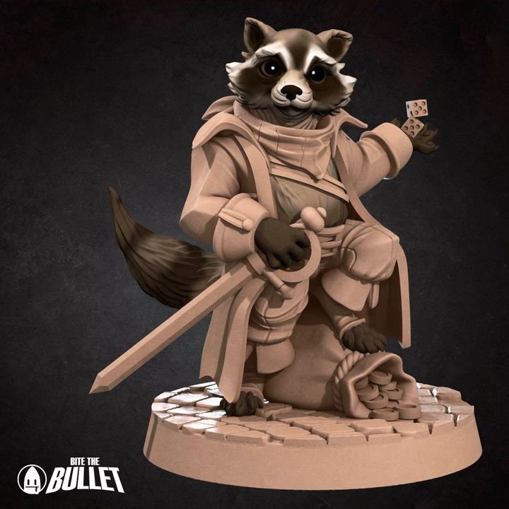 Raccoon Thief - Grove Haven Set - Unpainted Miniature