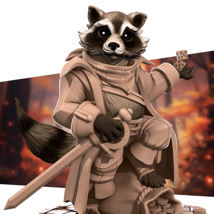 Raccoon Thief - Grove Haven Set - Unpainted Miniature