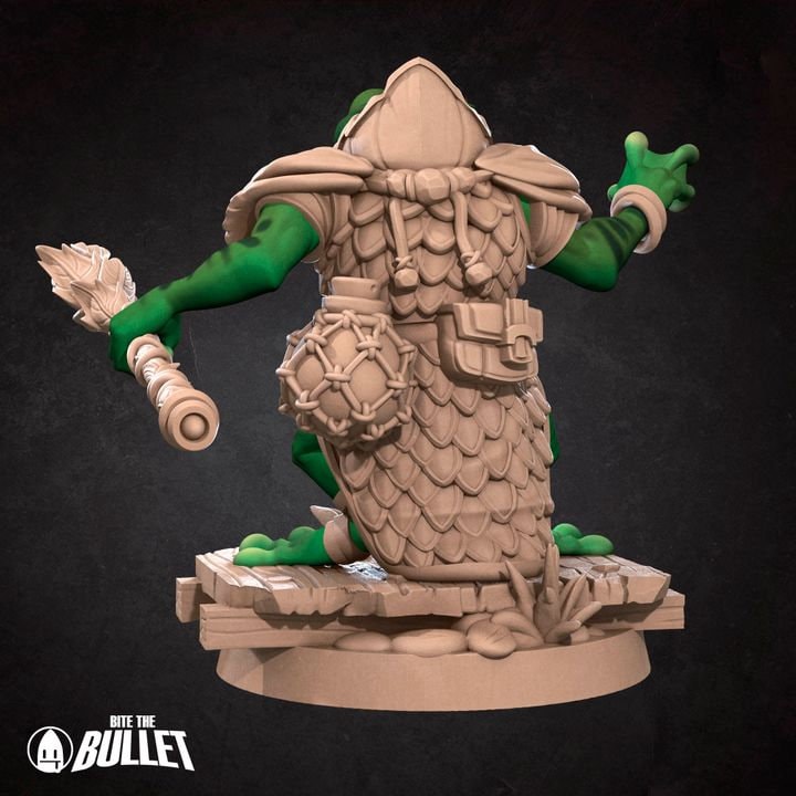 Frogfolk Monk - Grove Haven Set - Unpainted Miniature