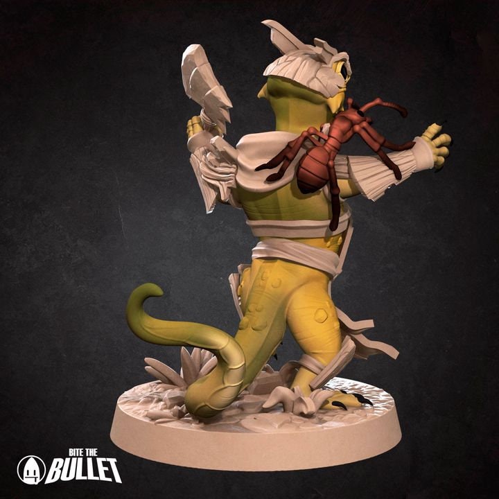 Lizardfolk Barbarian - Grove Haven Set - Unpainted Miniature