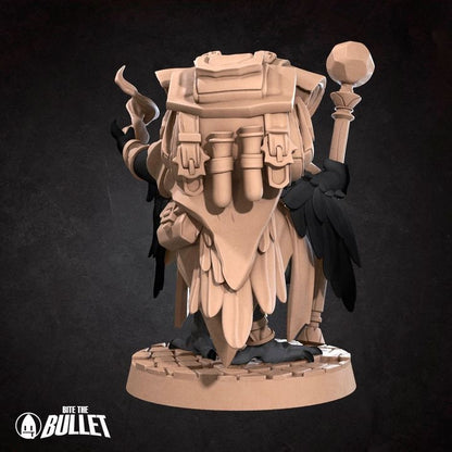 Crowfolk Warlock - Grove Haven Set - Unpainted Miniature