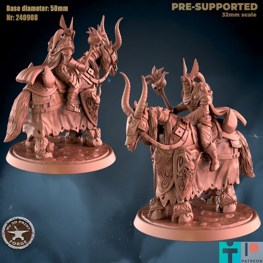 Sir Zelien - Four Horseman - Mounted - Unpainted Miniature