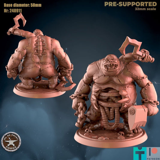 Flesh Abomination - 2 Poses - Unpainted Miniature