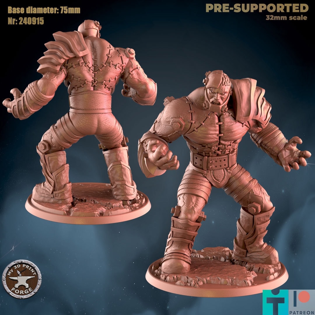 Tradius - Undead Giant - Flesh Construct - Unpainted Miniature