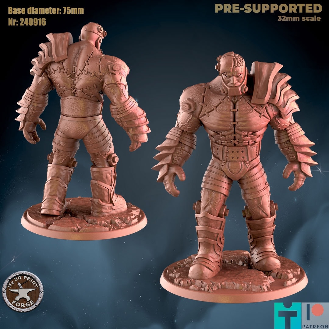 Tradius - Undead Giant - Flesh Construct - Unpainted Miniature