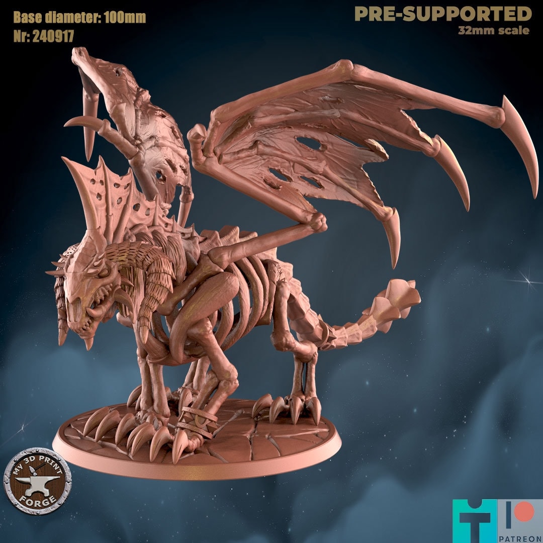 Undead Dragon - Unpainted Miniature