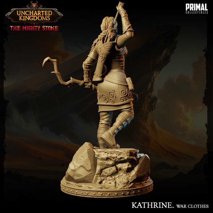 Kathrine Bromm - War Clothes - Uncharted Kingdoms - Unpainted Miniature