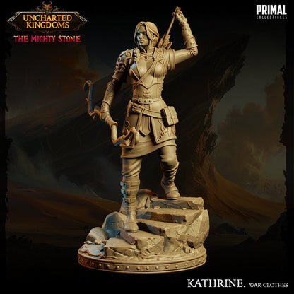 Kathrine Bromm - War Clothes - Uncharted Kingdoms - Unpainted Miniature