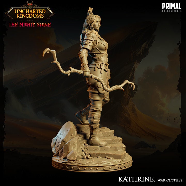 Kathrine Bromm - War Clothes - Uncharted Kingdoms - Unpainted Miniature