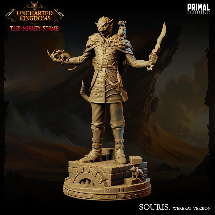 Souris - Wererat - Uncharted Kingdoms - Unpainted Miniature