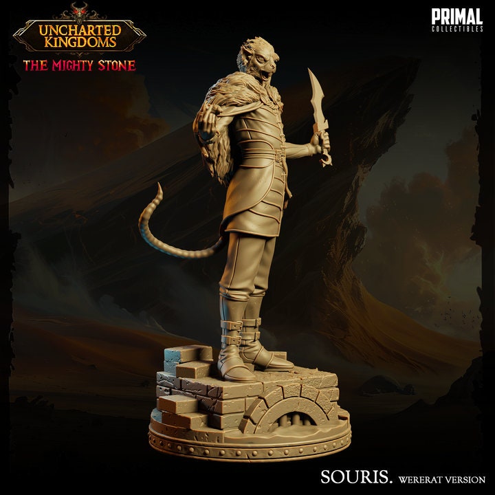 Souris - Wererat - Uncharted Kingdoms - Unpainted Miniature