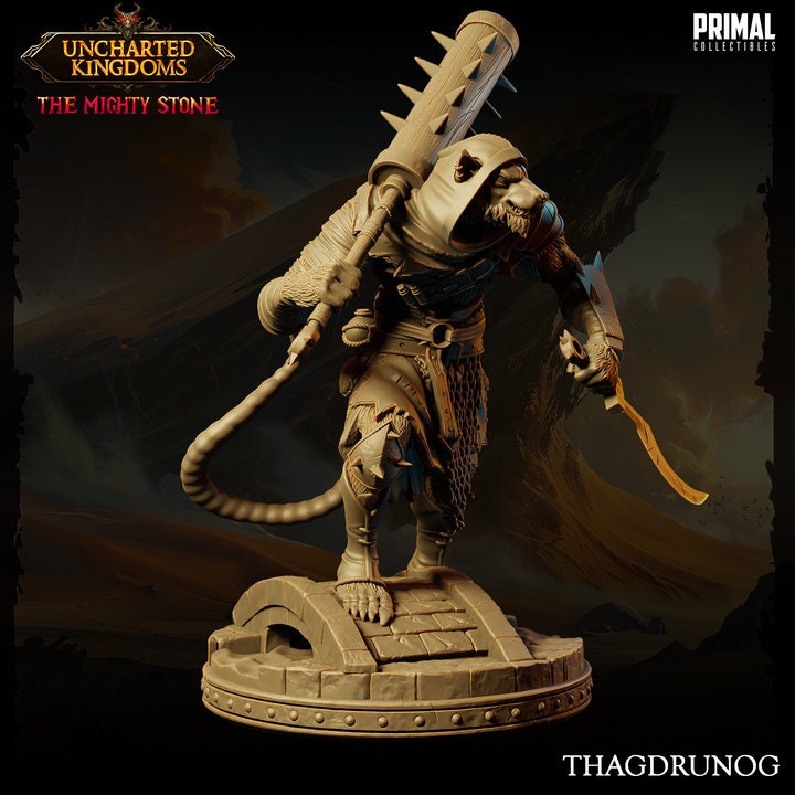 Thagdrunog - Wererat - Uncharted Kingdoms - Unpainted Miniature