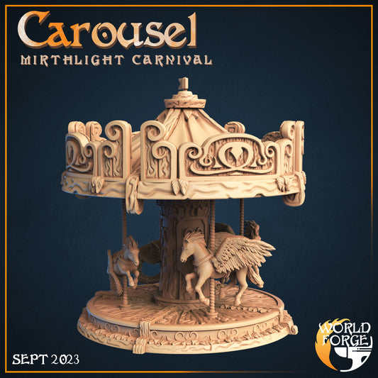 Carousel - Mirthlight Carnival Collection - Unpainted Miniature