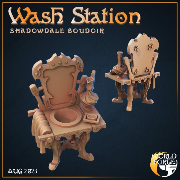 Wash Station - Shadowdale Boudoir Collection - Unpainted Miniature