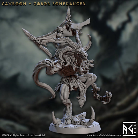 Cavroon Gobor Bonedancer - Rise of the Beastmen - Unpainted Miniature