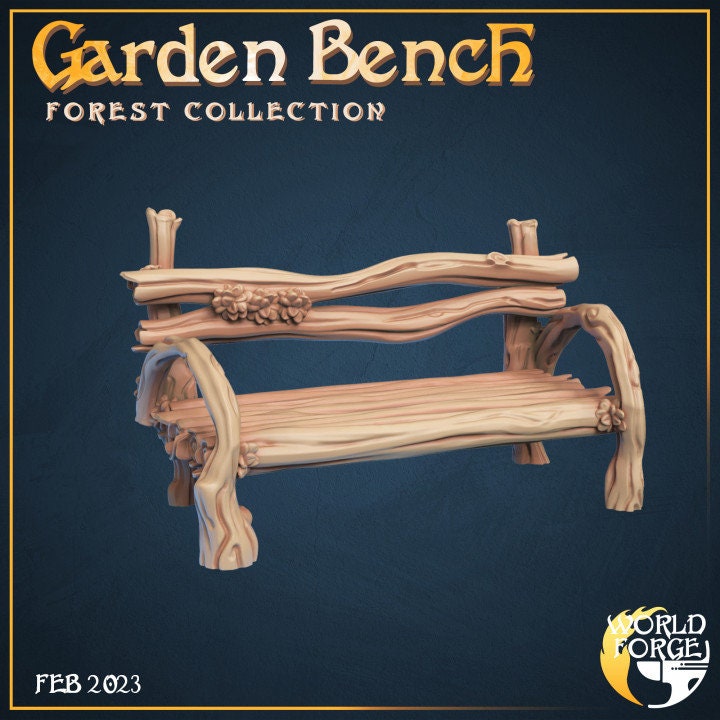 Garden Bench - Forest Collection - Unpainted Miniature