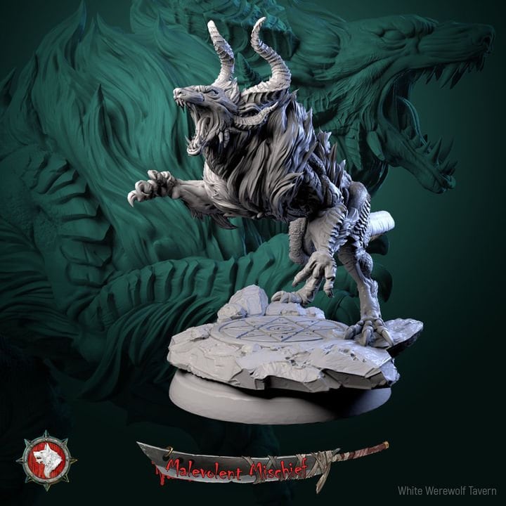 Inferno Hound- 6 Poses - Unpainted Miniatures