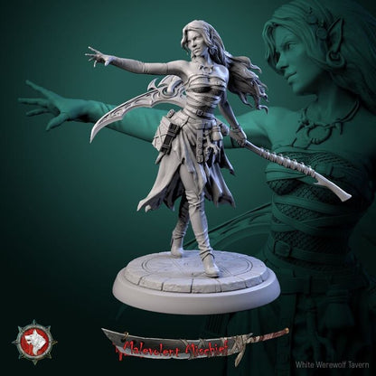 Alberta the Soulflayer - 32mm Scale - Unpainted Miniature