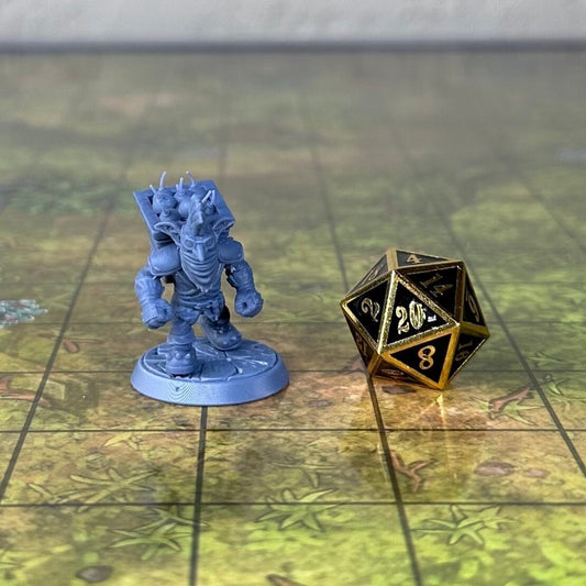 Goblin Sapper with Crate - 32mm Scale - Unpainted Miniature for DnD, Pathfinder, Tabletop RPGs - My3dPrintForge
