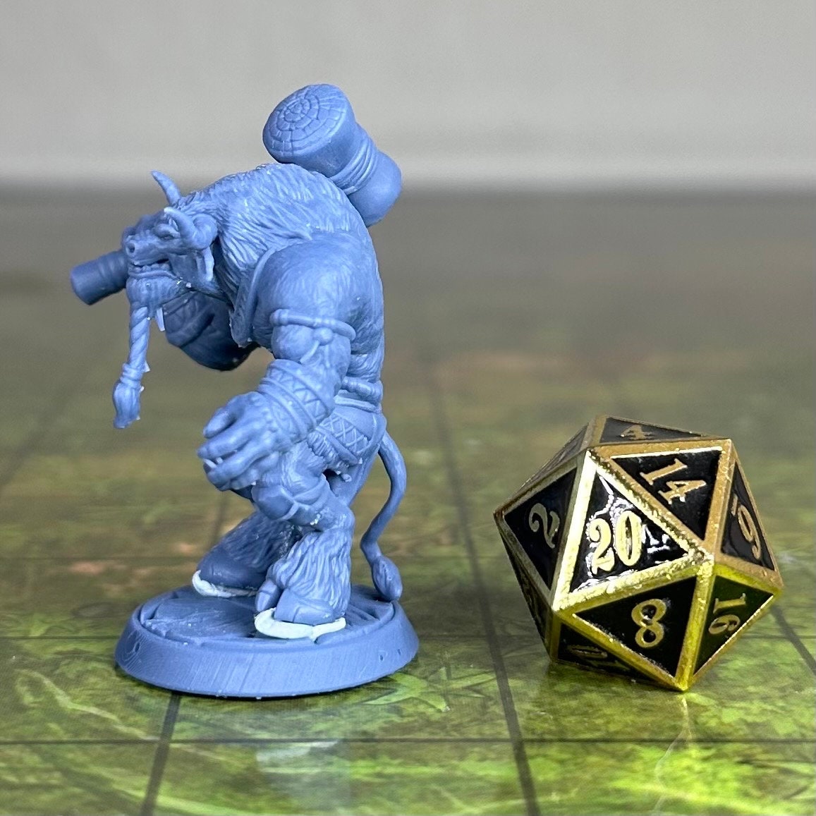 Minotaur with Mace - 32mm Scale - Unpainted Miniature