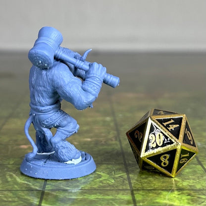 Minotaur with Mace - 32mm Scale - Unpainted Miniature