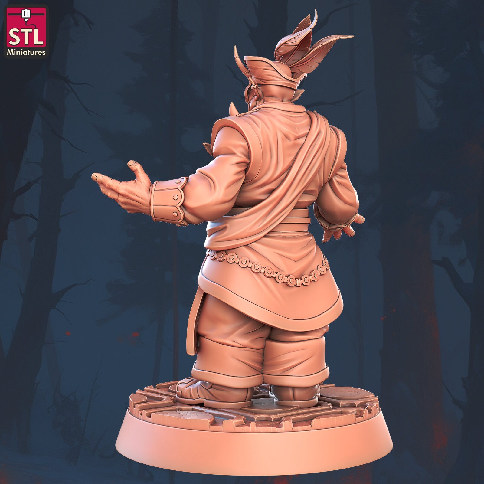 Party Guest - Pose C - Masquerade Set - Unpainted Miniature